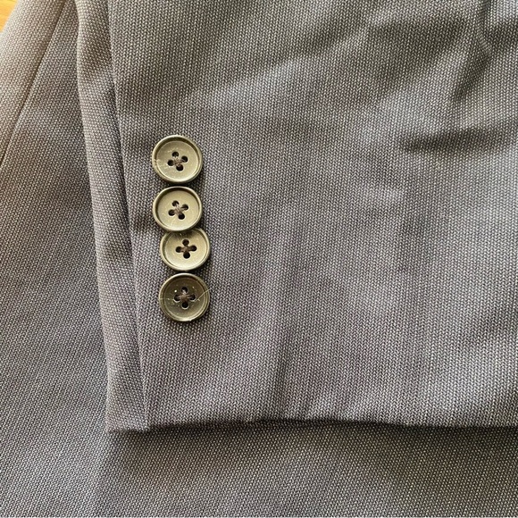 navy blue Hickey Freeman blazer jacket sport suit coat made in USA 42 regular - Picture 6 of 8